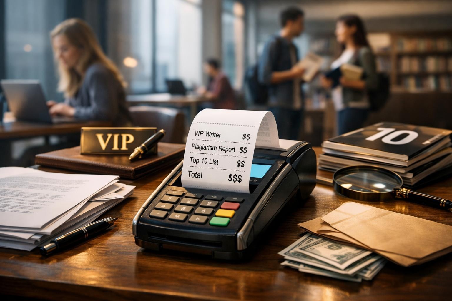 Hidden Checkout Fees: VIP Writers, Plagiarism Reports, and ยซTop 10ยป Upsells