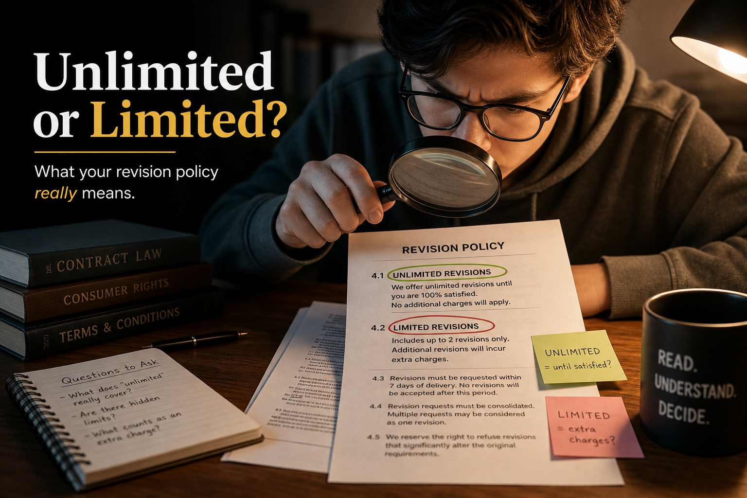 Revision Policy Decoded: What Actually Matters Before You Pay
