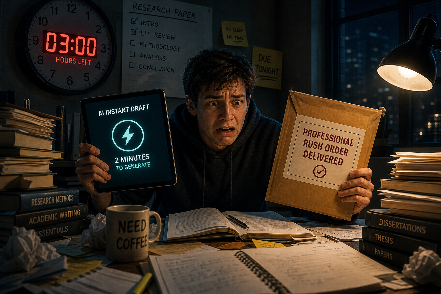 3 a.m. Rush: ChatGPT vs PaperHelp (and EssayPro's 6-Hour Option)