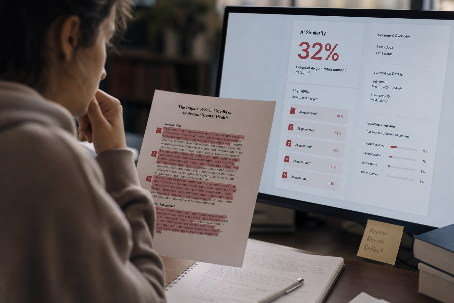 Turnitin AI Detection vs Essay Services: What Actually Gets Flagged