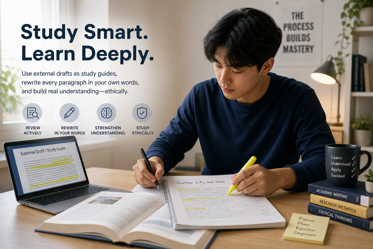 Using External Drafts as Study Material Correctly