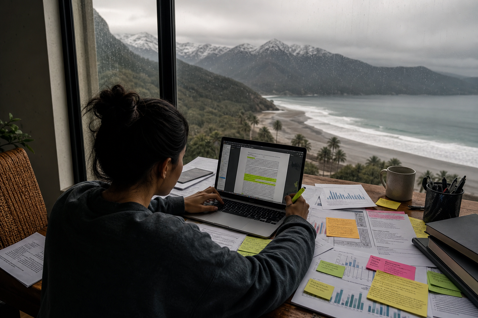 Colombia research paper writing services — editorial study scene