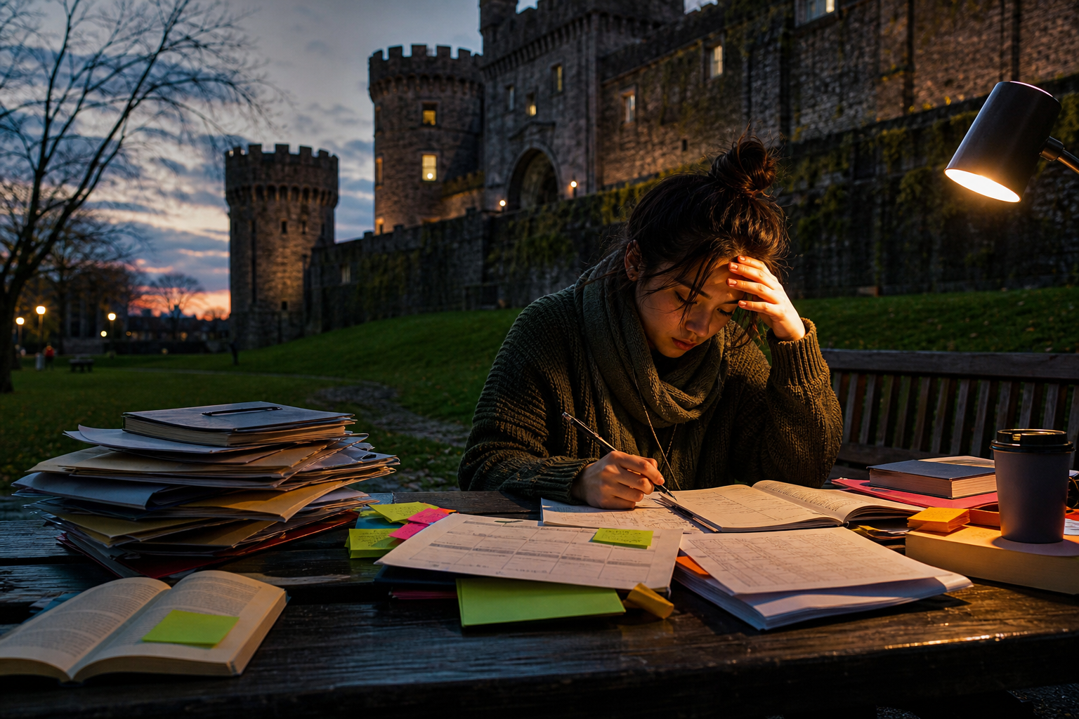 Ireland coursework writing services — editorial study scene