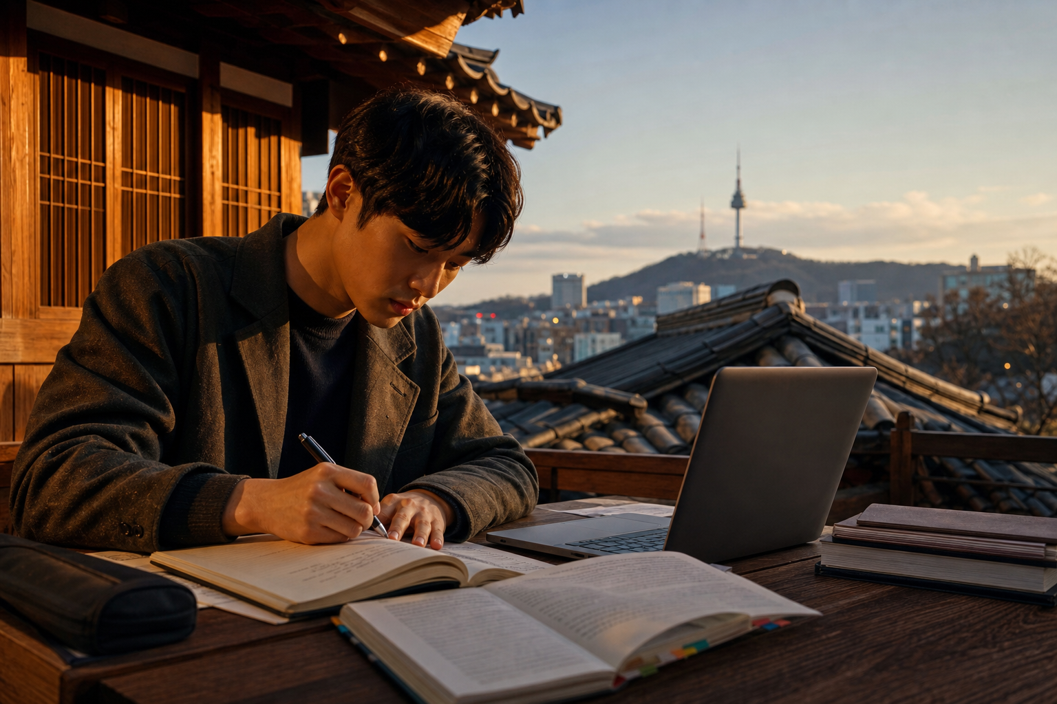 South Korea essay writing services — editorial study scene