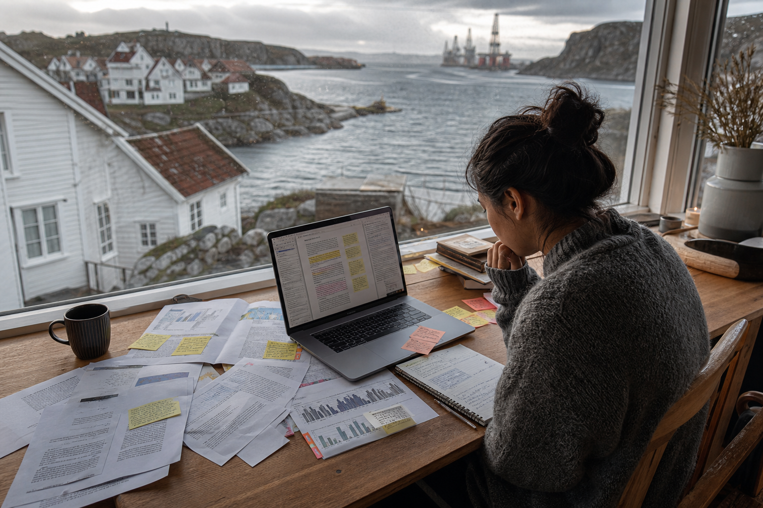 Norway research paper writing services — editorial study scene