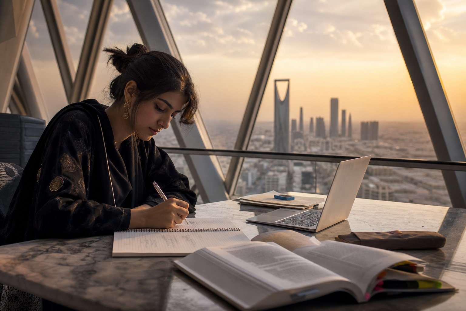 Saudi Arabia essay writing services — editorial study scene