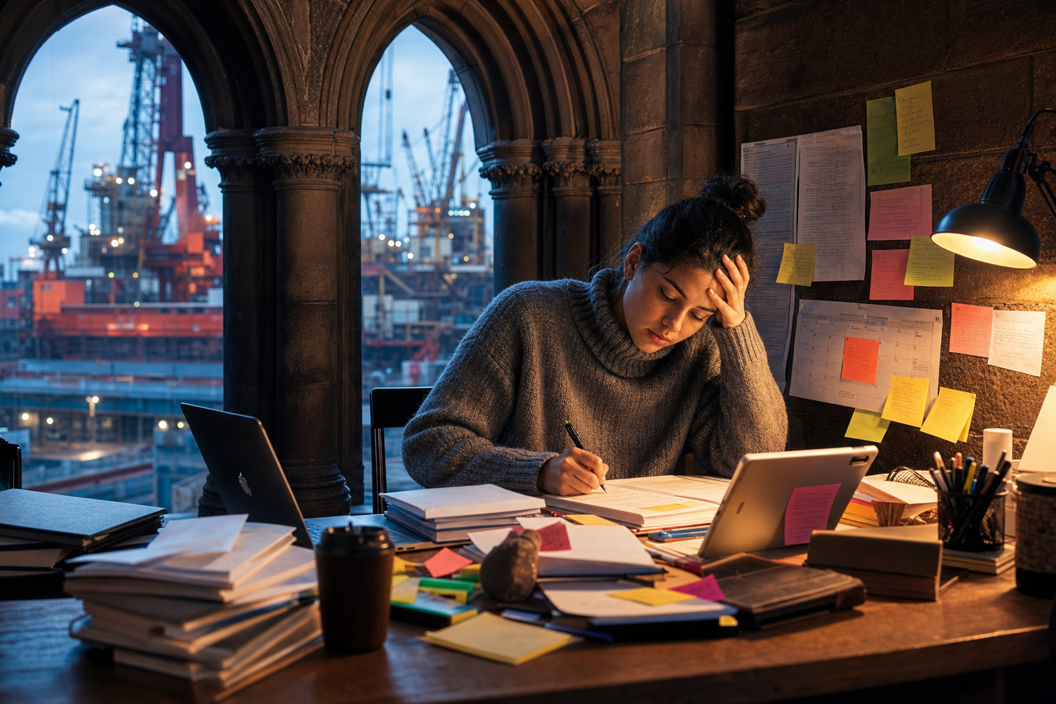United Kingdom coursework writing services — editorial study scene