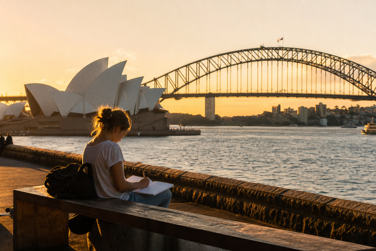 Australia — Sydney Opera House sails and Harbour Bridge