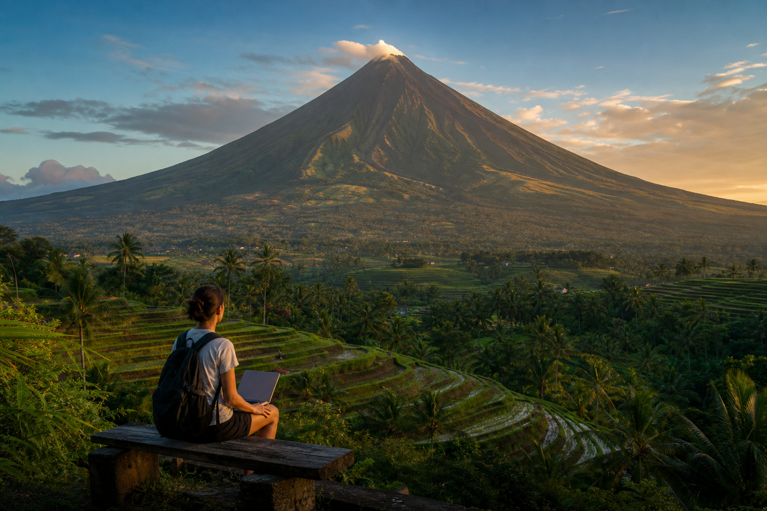 Philippines — Mayon Volcano perfect cone