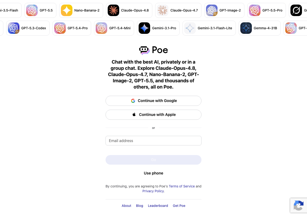 Poe interface