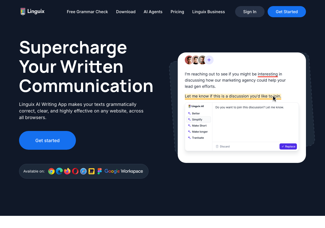 Linguix interface
