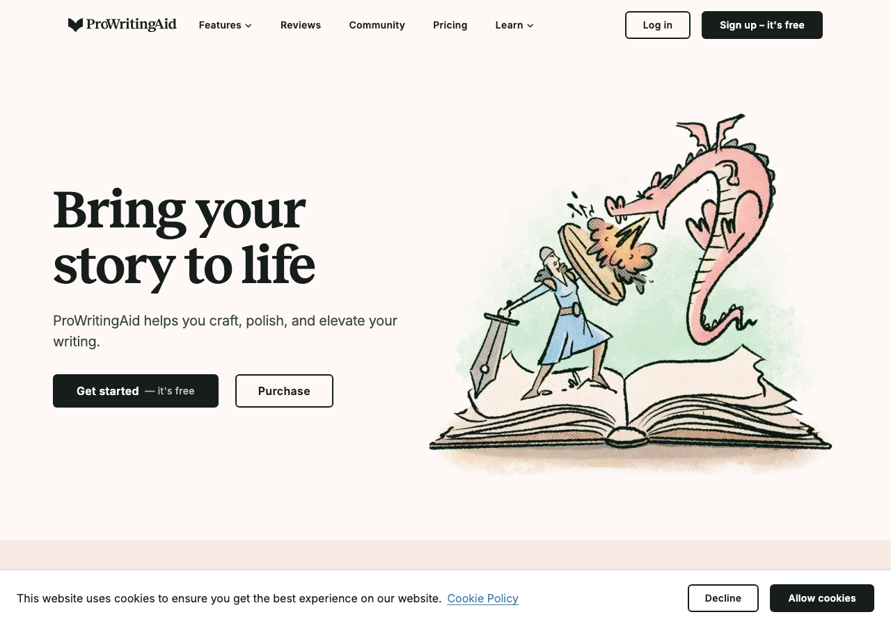 ProWritingAid interface
