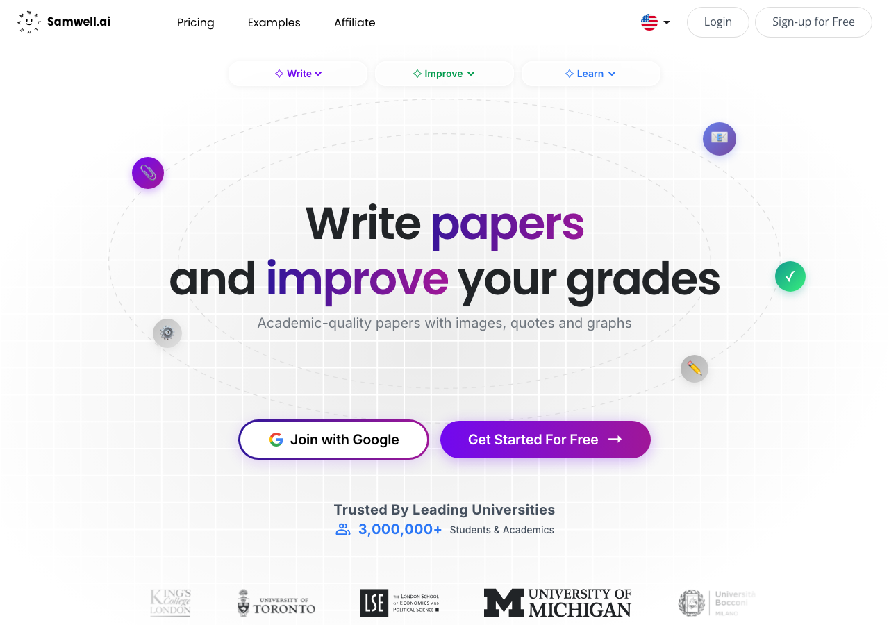 Samwell.ai interface