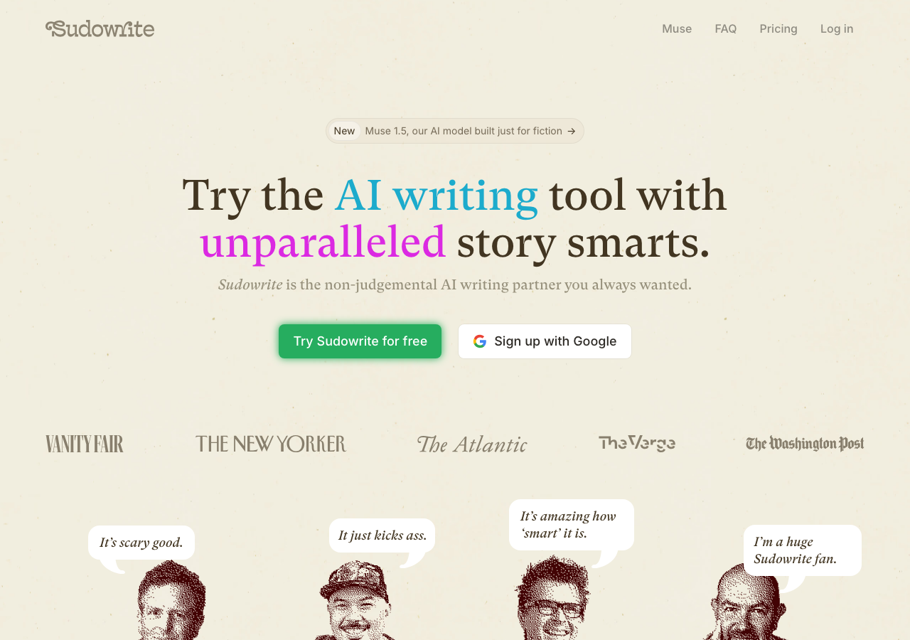 Sudowrite interface