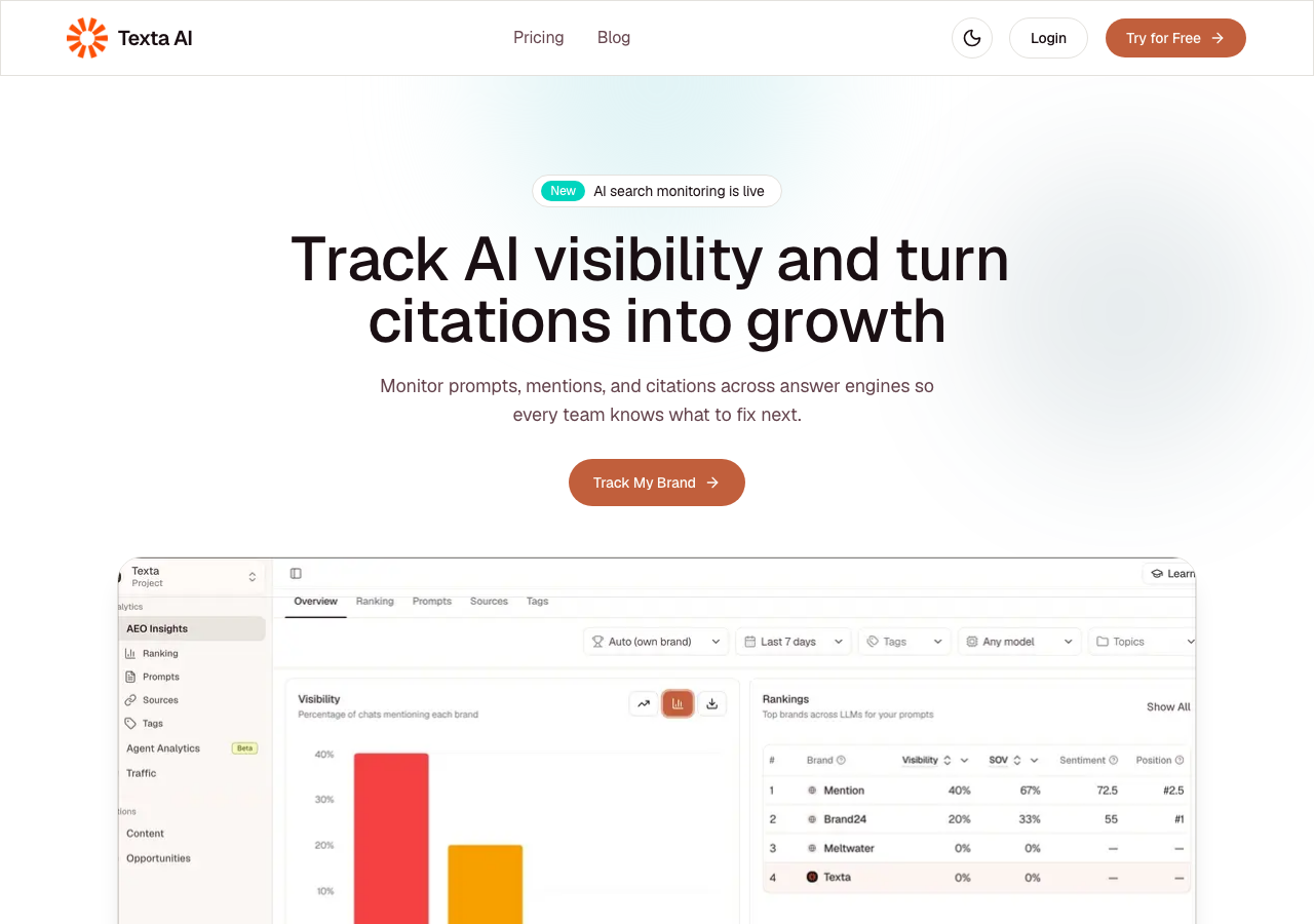 Texta.ai interface