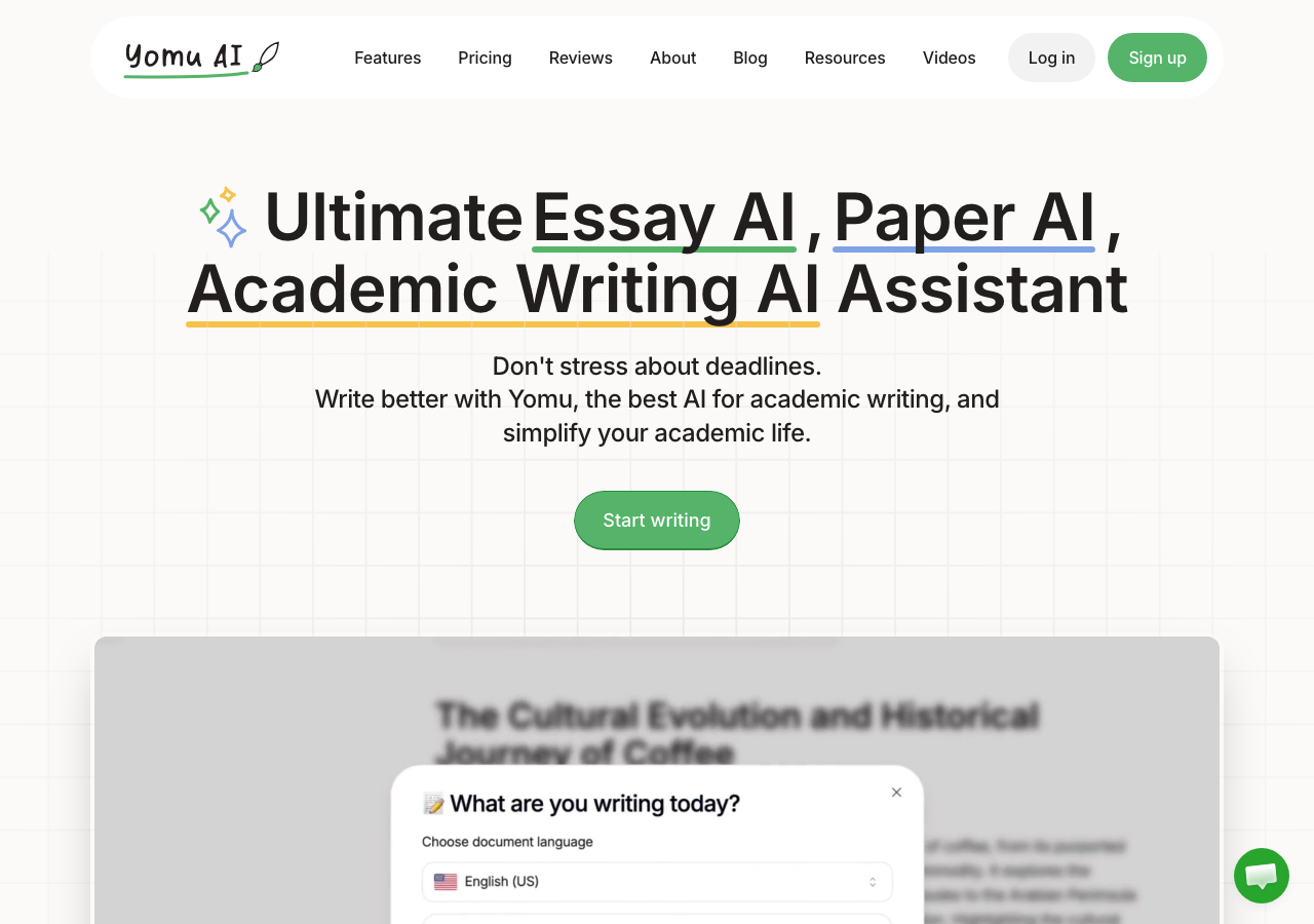 Yomu.ai interface