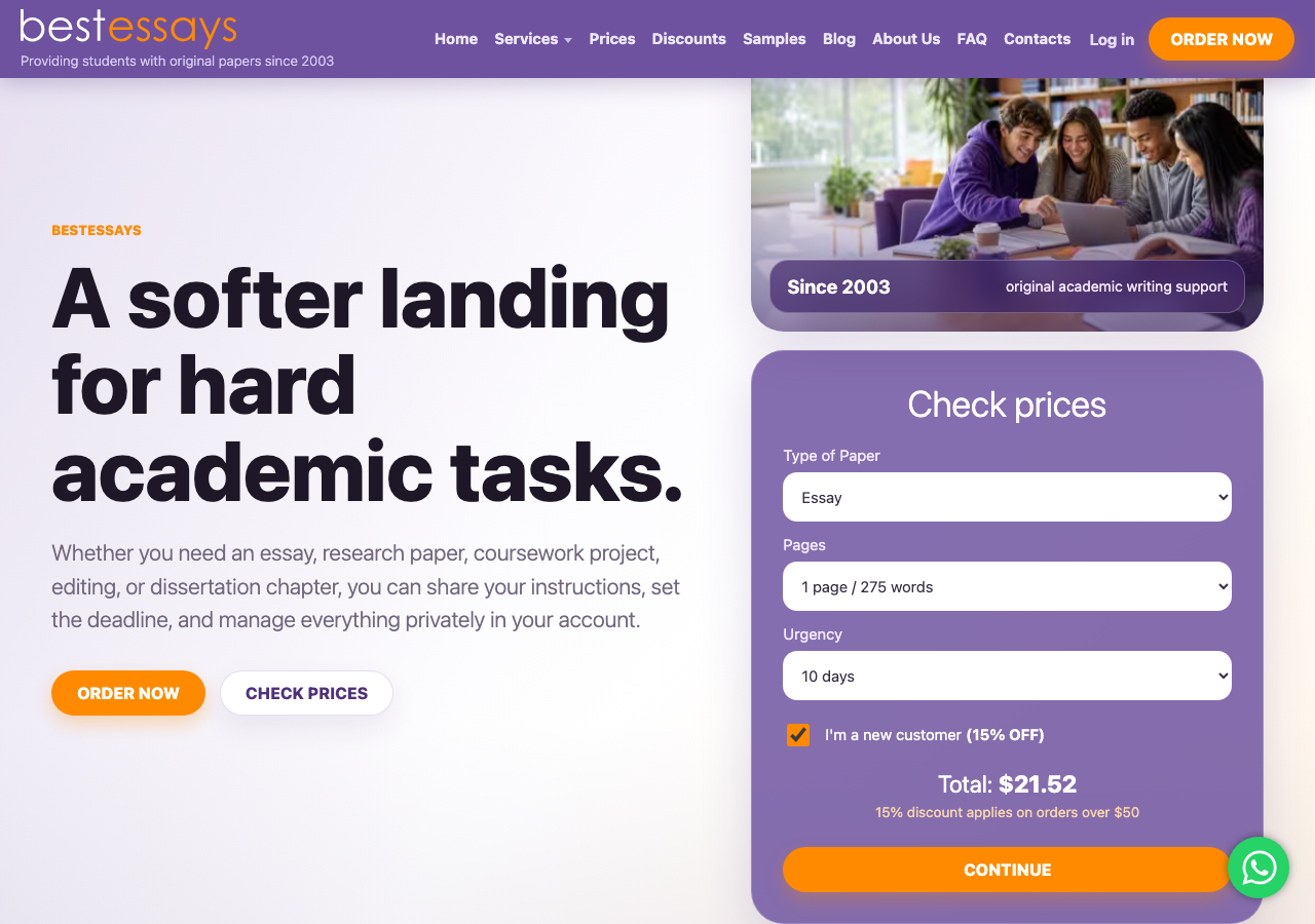 AustralianWritings order form / price calculator