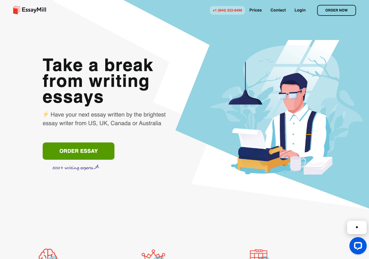 EssayMill homepage