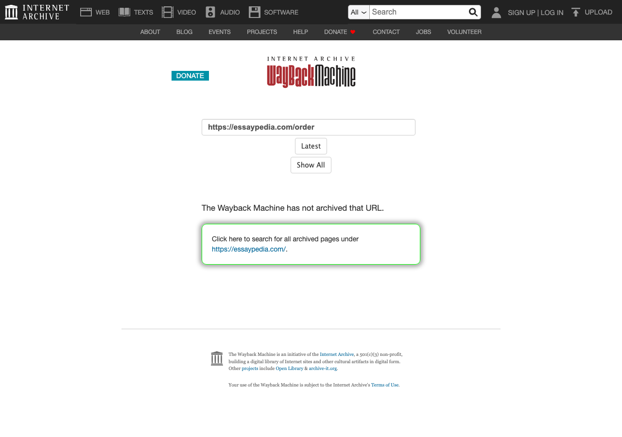 EssayPedia order form / price calculator