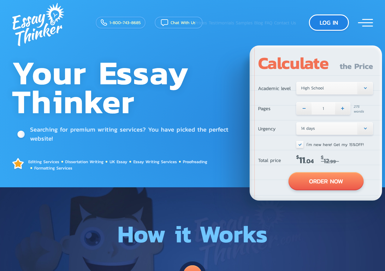 EssayThinker homepage