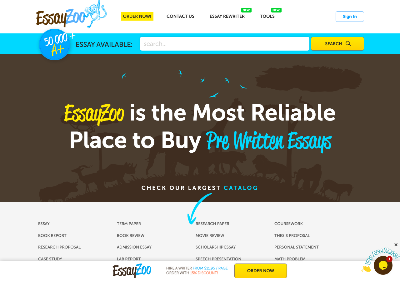 EssayZoo order form / price calculator