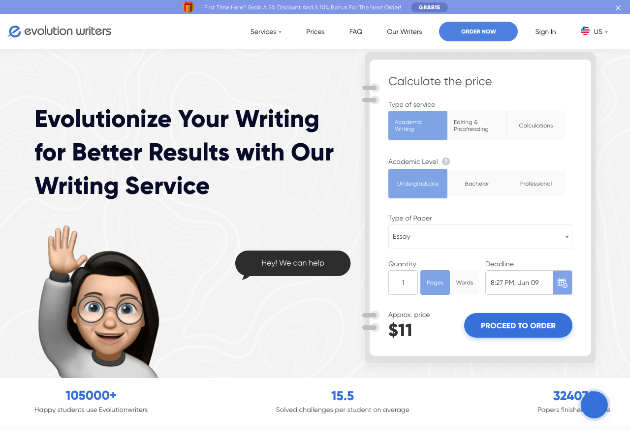 EvolutionWriters homepage