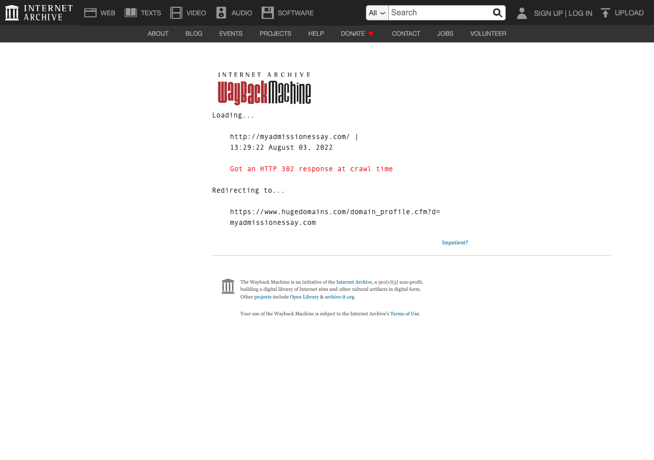 MyAdmissionEssay homepage