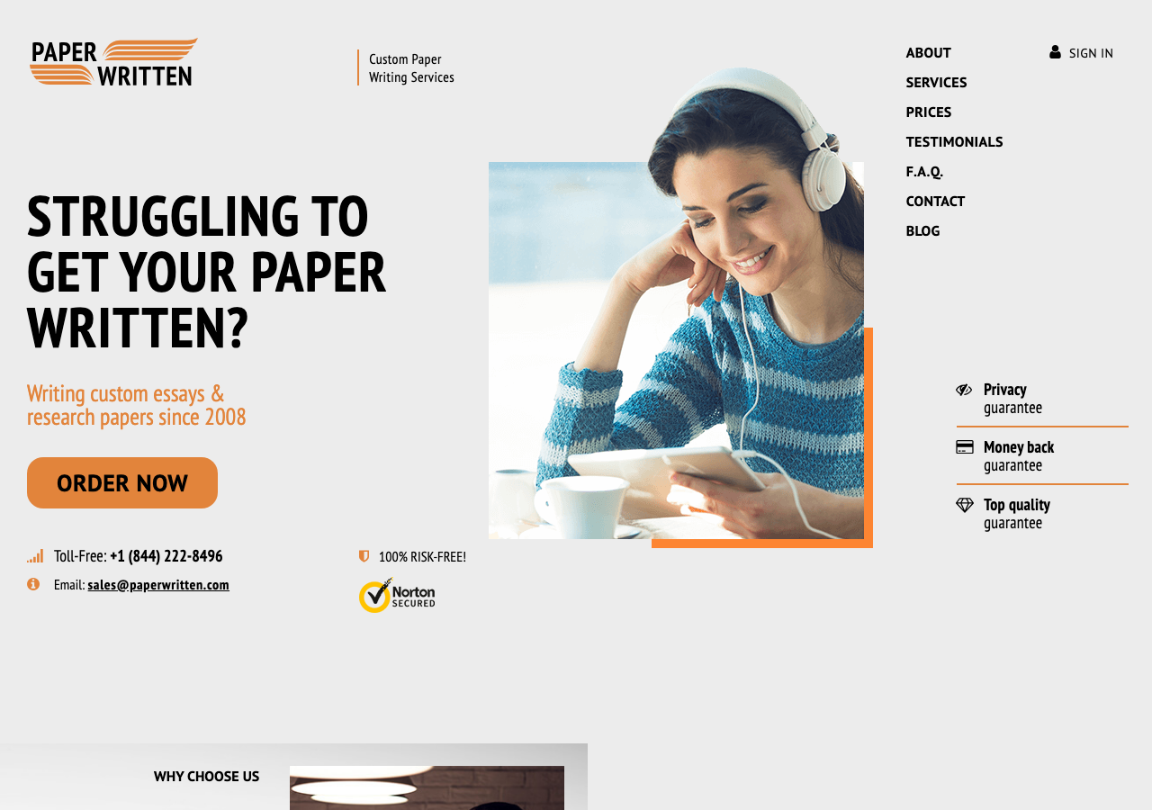 PaperWritten order form / price calculator