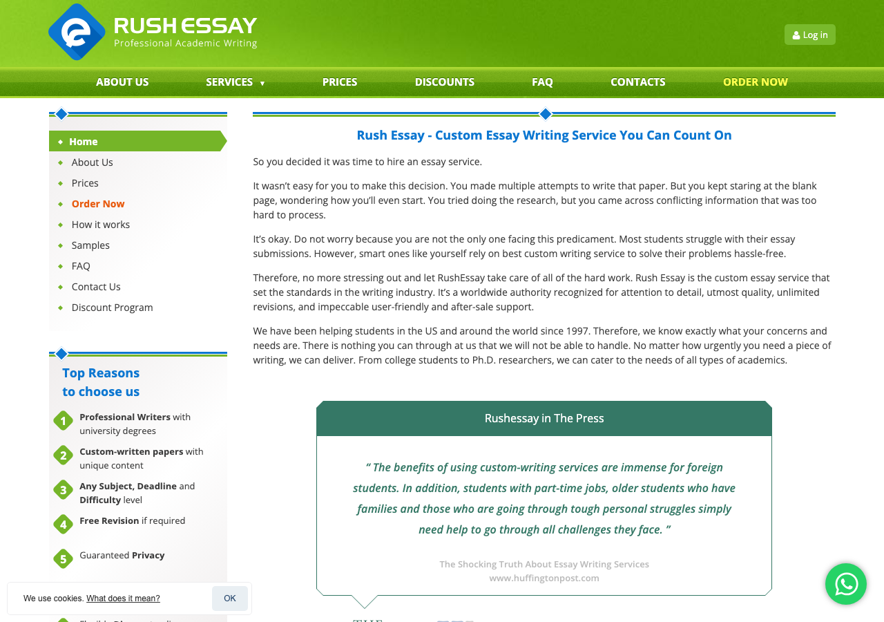 RushEssay homepage