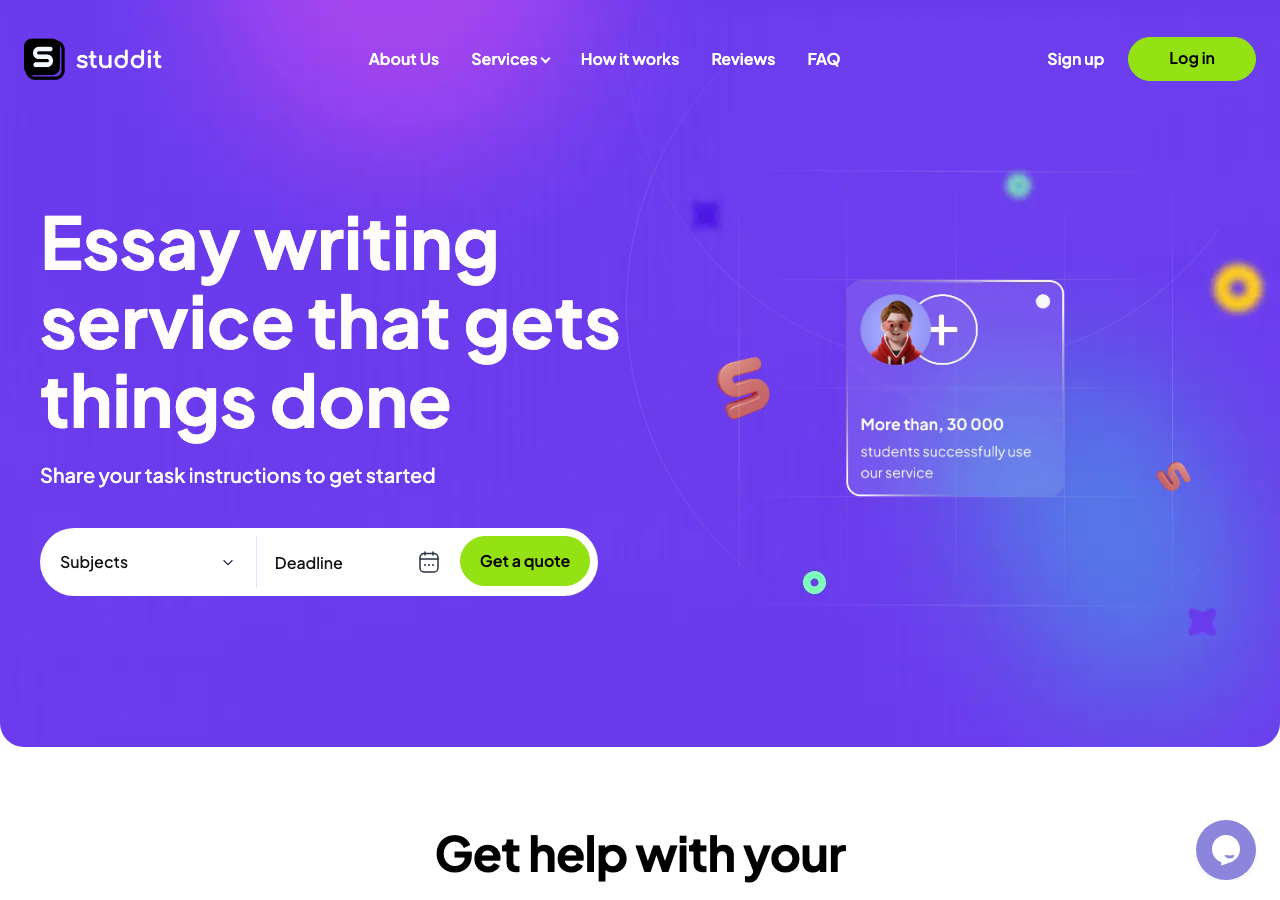Studdit homepage