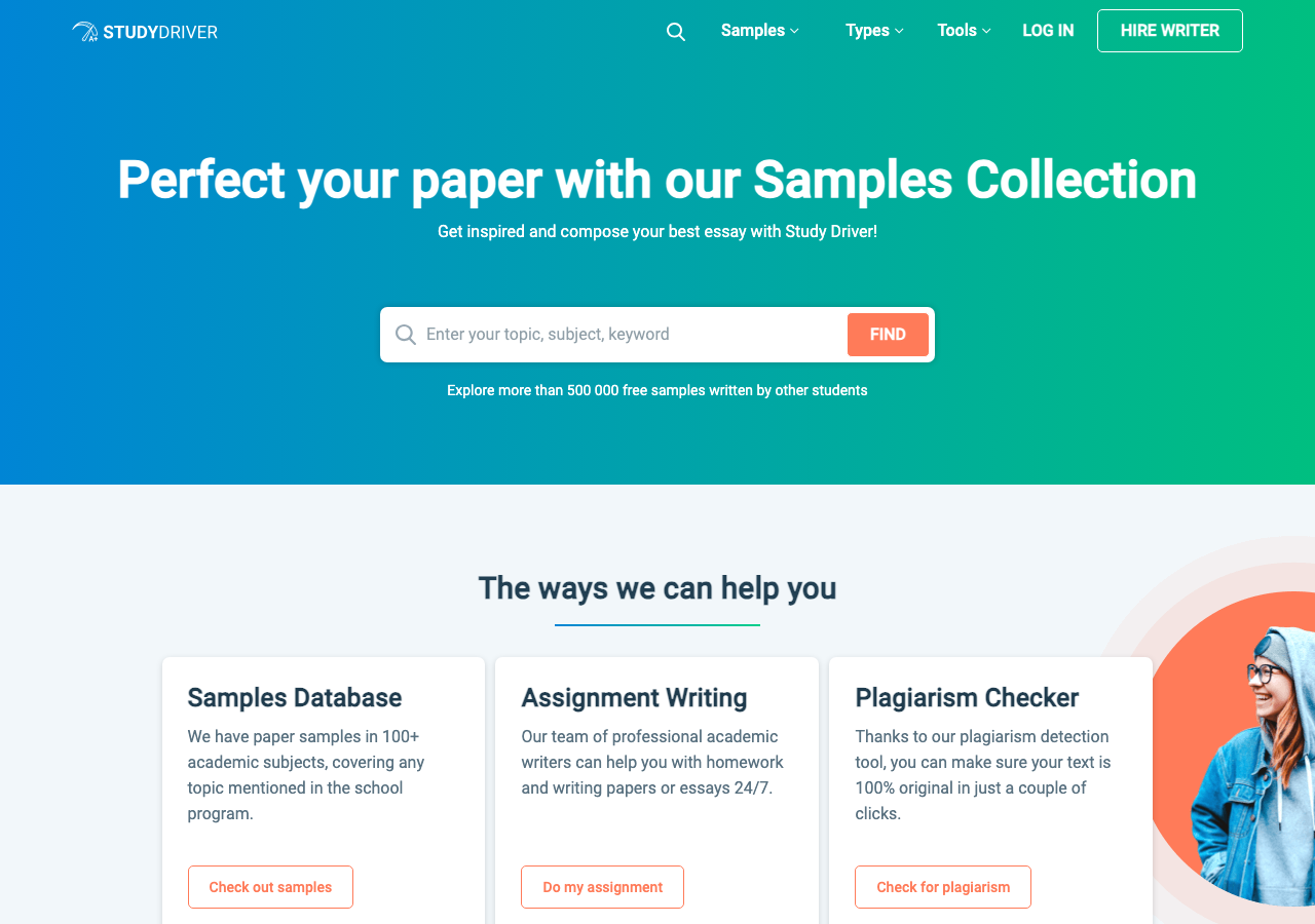 StudyDriver homepage