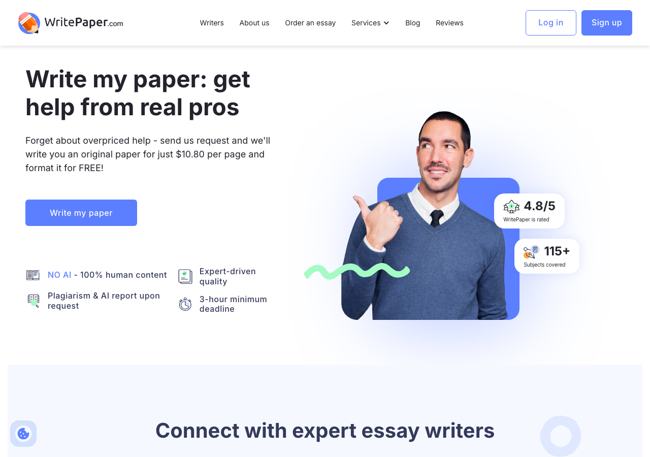 WritePaper homepage