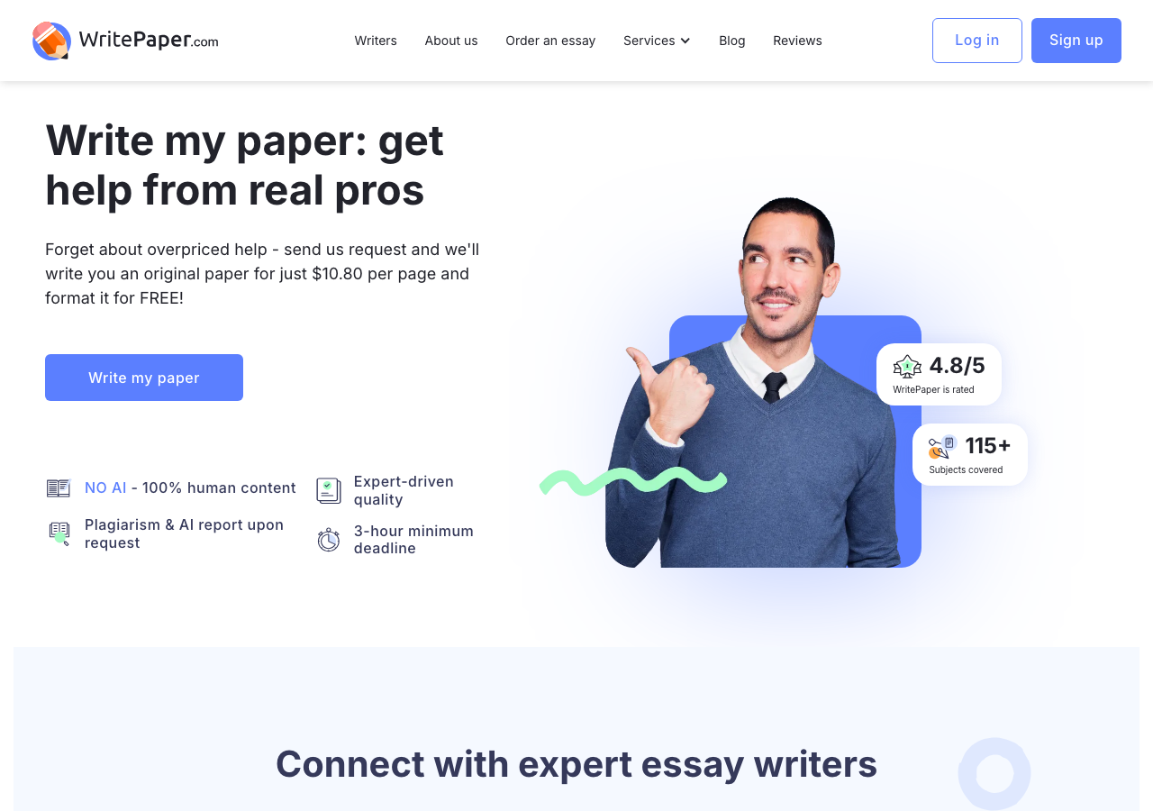 WritePaper order form / price calculator