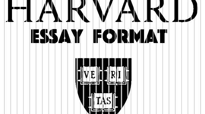 harvard essay format font